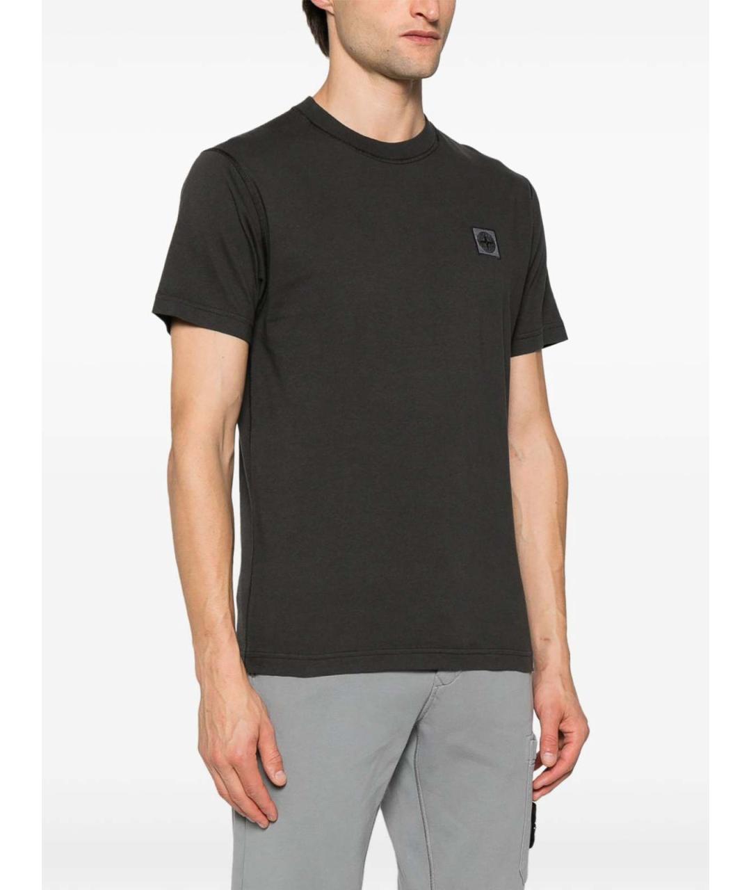 STONE ISLAND Хлопковая футболка, фото 2