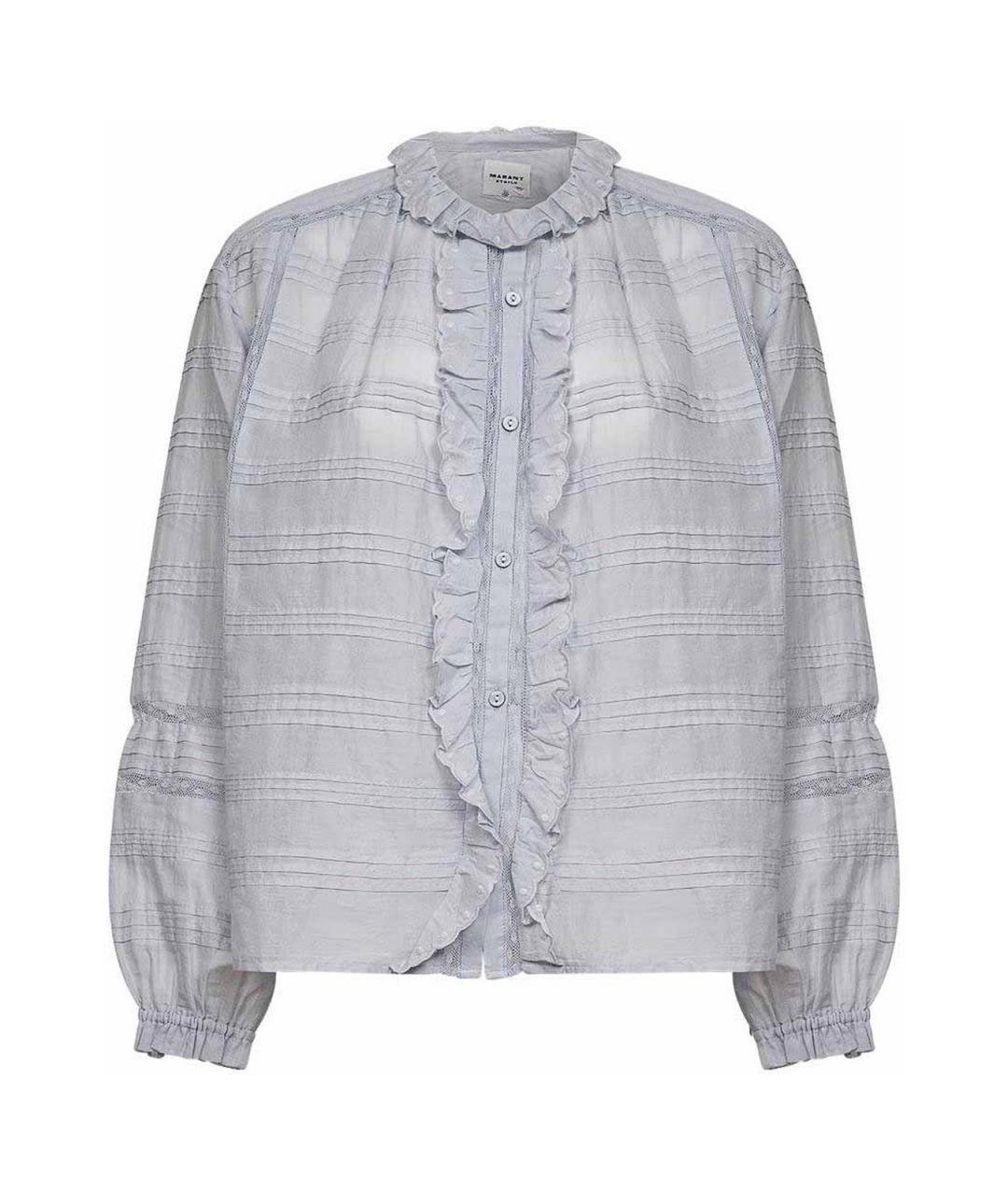ISABEL MARANT Голубая хлопковая рубашка, фото 1