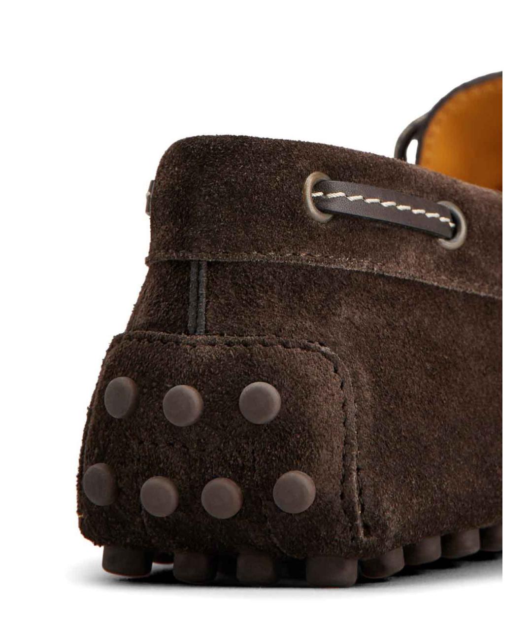 TOD'S Коричневые замшевые лоферы, фото 2