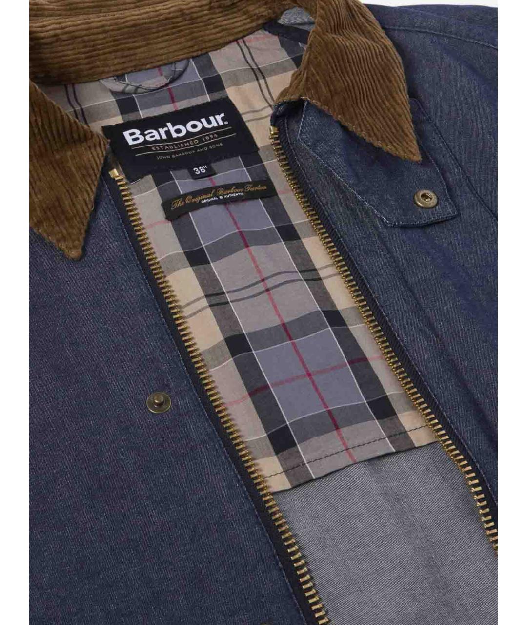 BARBOUR Синяя хлопковая куртка, фото 3