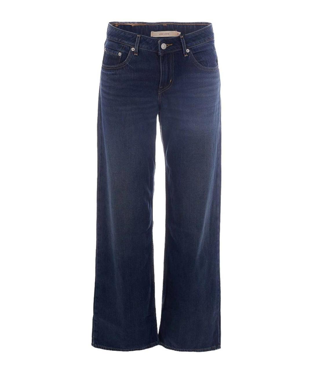 LEVI'S Синие хлопковые прямые джинсы, фото 1