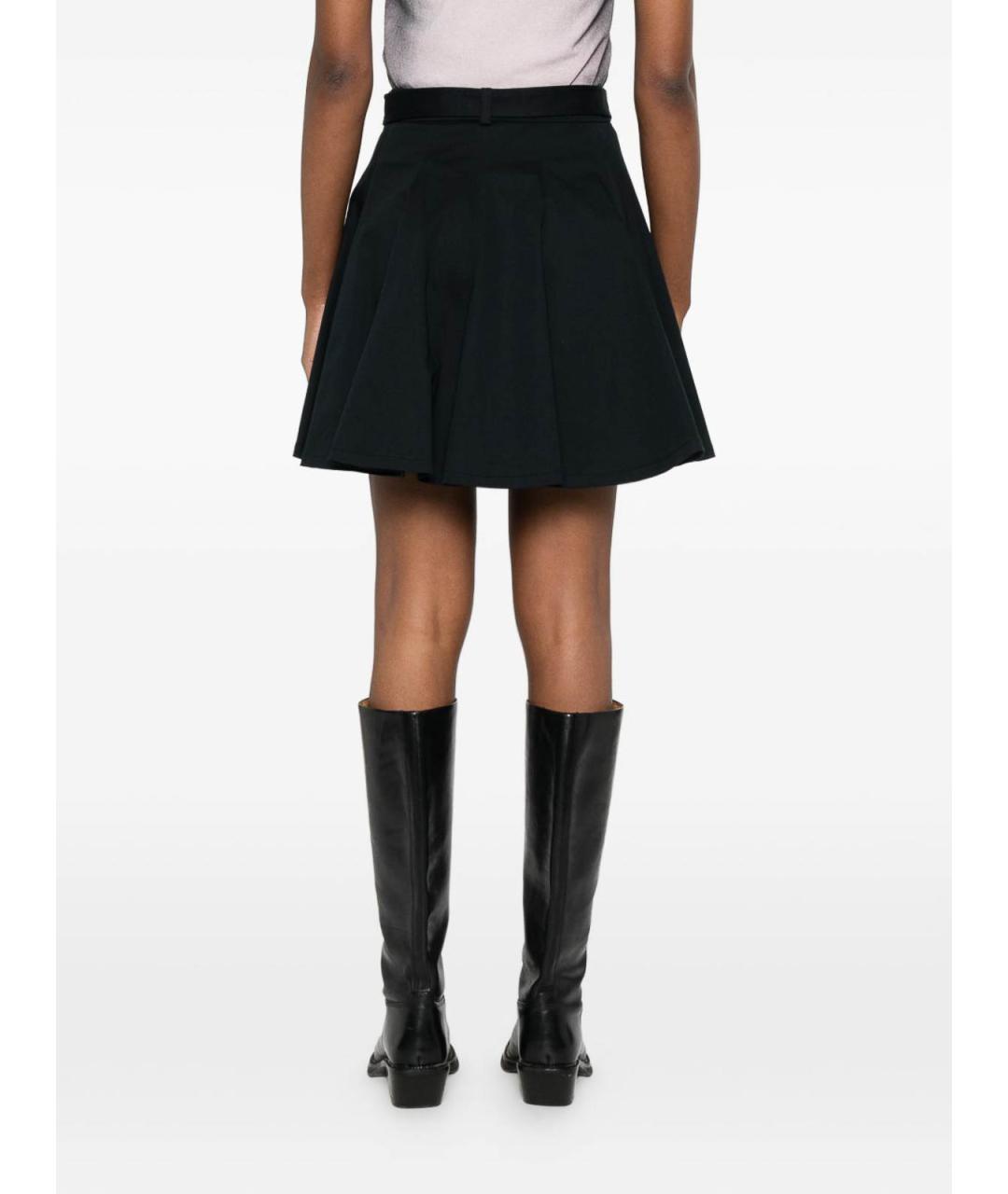 VERSACE JEANS COUTURE Черная хлопковая юбка мини, фото 3