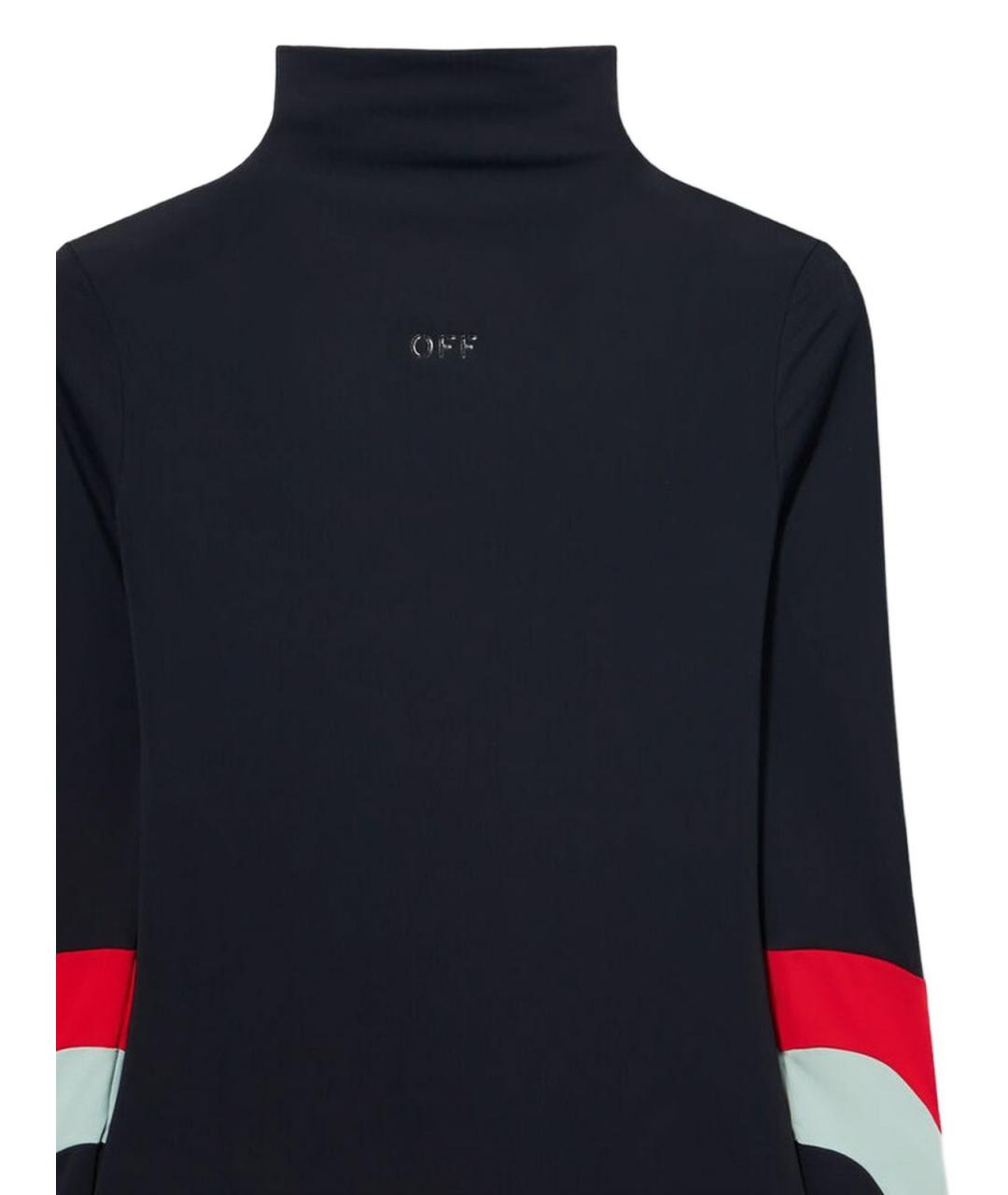 OFF-WHITE Черное полиамидовое повседневное платье, фото 2