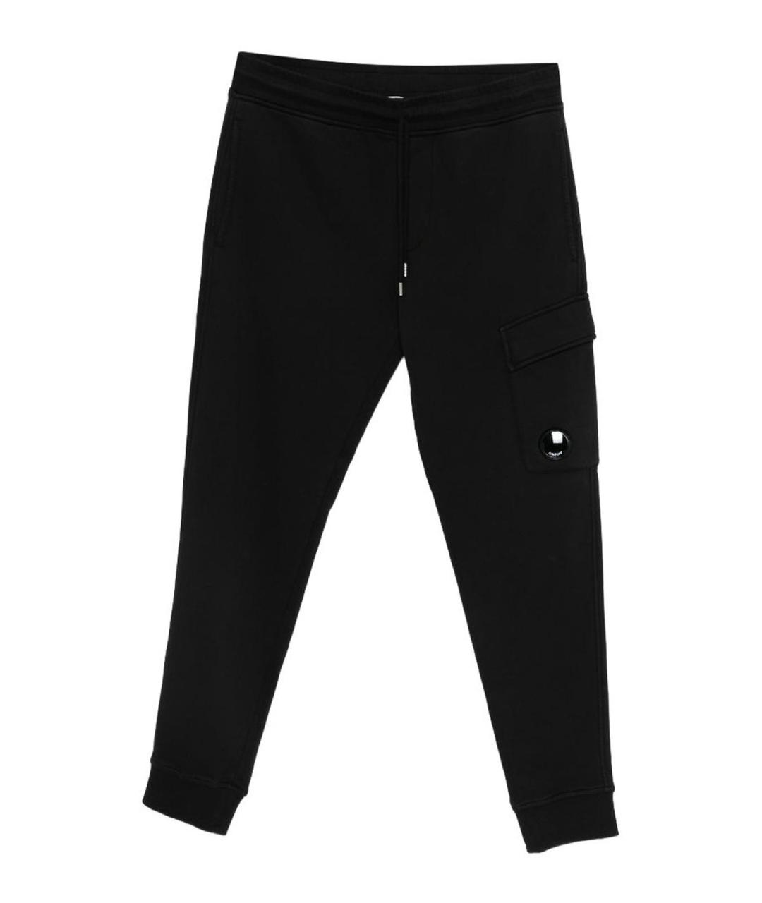 CP COMPANY Черные хлопковые повседневные брюки, фото 1