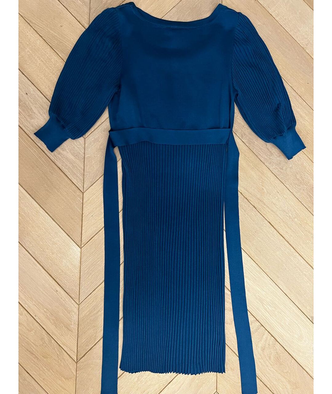 ESCADA Синее шелковое платье, фото 2