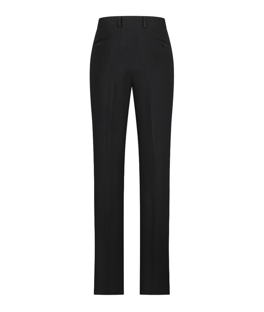 LARDINI Черные хлопковые повседневные брюки, фото 2