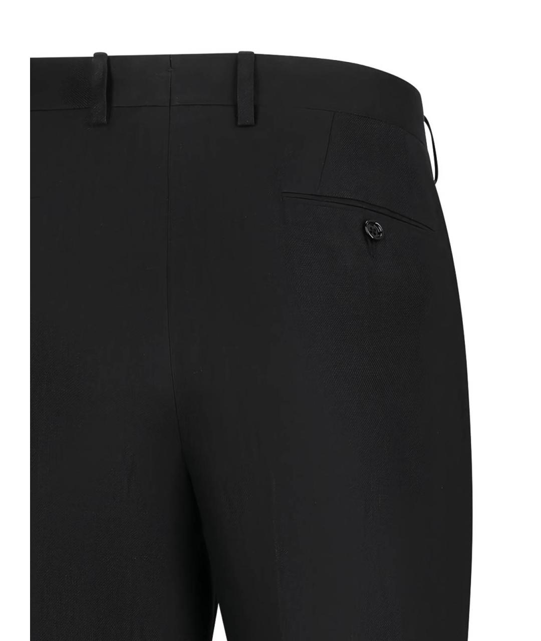 LARDINI Черные хлопковые повседневные брюки, фото 3