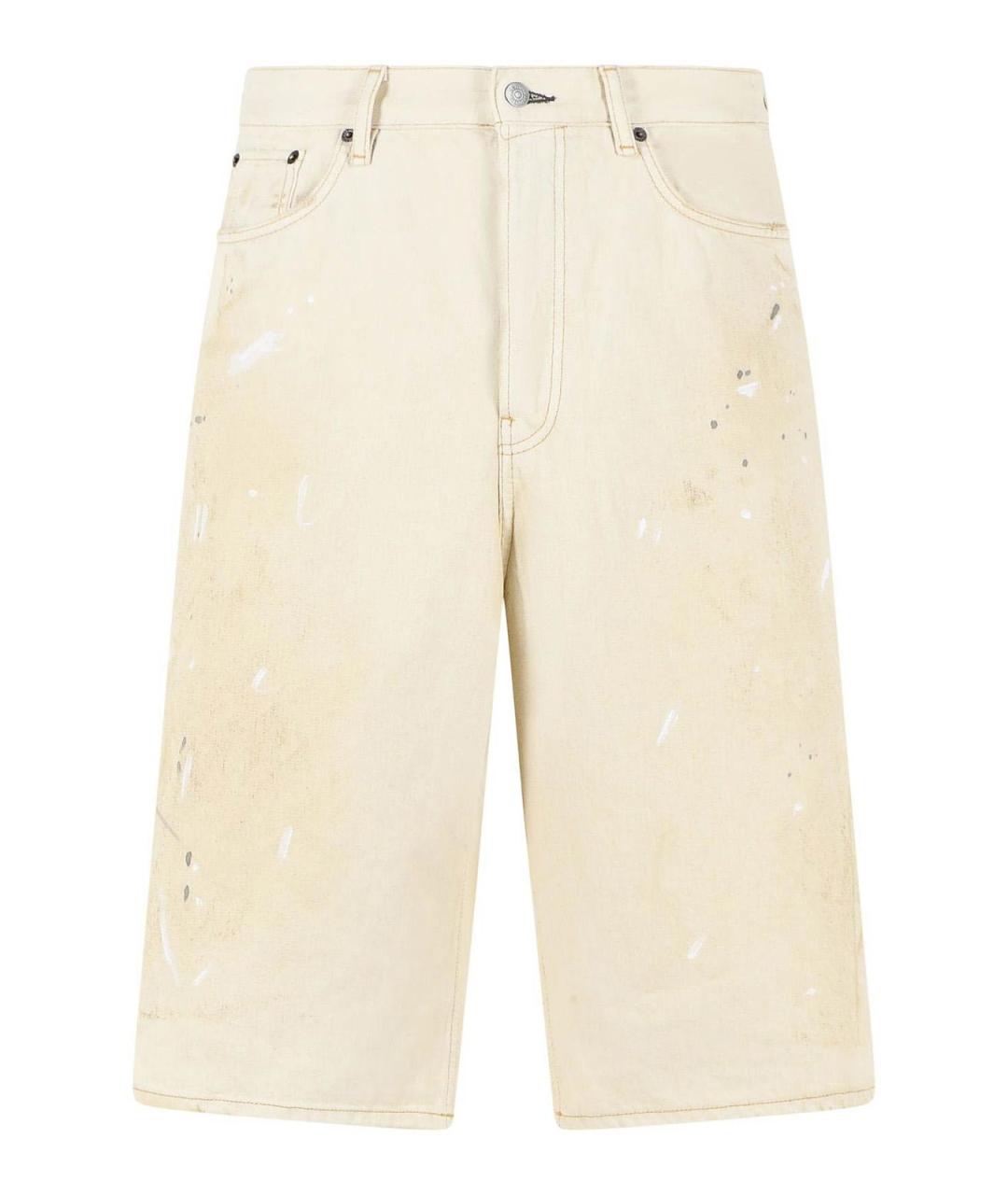 ACNE STUDIOS Бежевые хлопковые шорты, фото 1