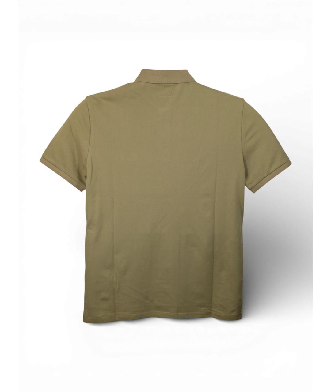 CP COMPANY Зеленое хлопковое поло с коротким рукавом, фото 2