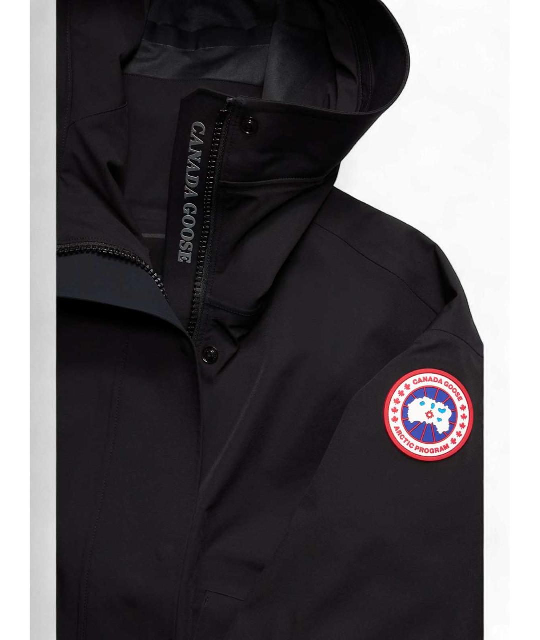 CANADA GOOSE Черная полиамидовая куртка, фото 4