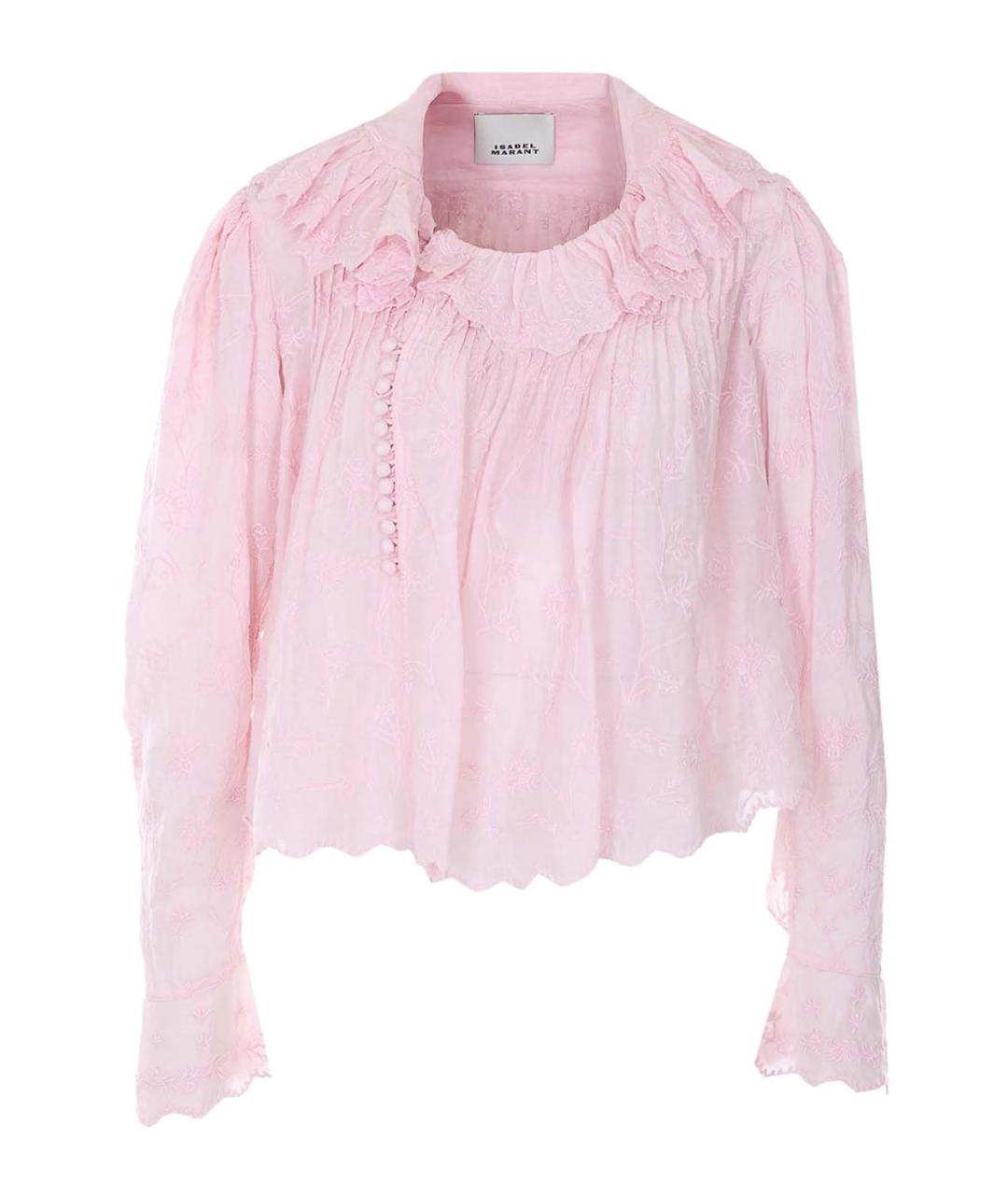 ISABEL MARANT Розовая хлопковая рубашка, фото 1