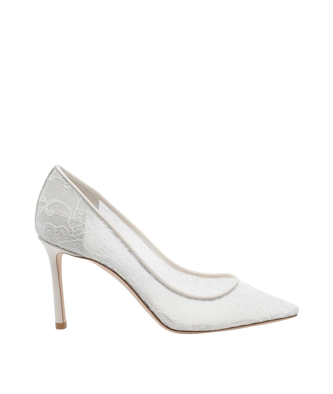 JIMMY CHOO Белые кожаные туфли, фото 1