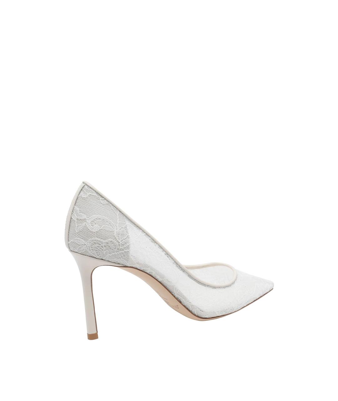 JIMMY CHOO Белые кожаные туфли, фото 3