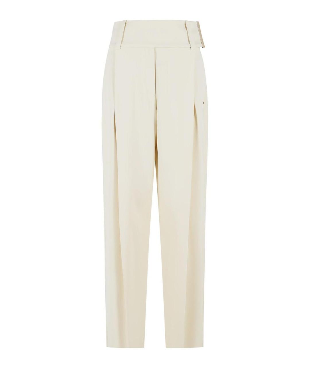 SPORTMAX Белые прямые брюки, фото 1