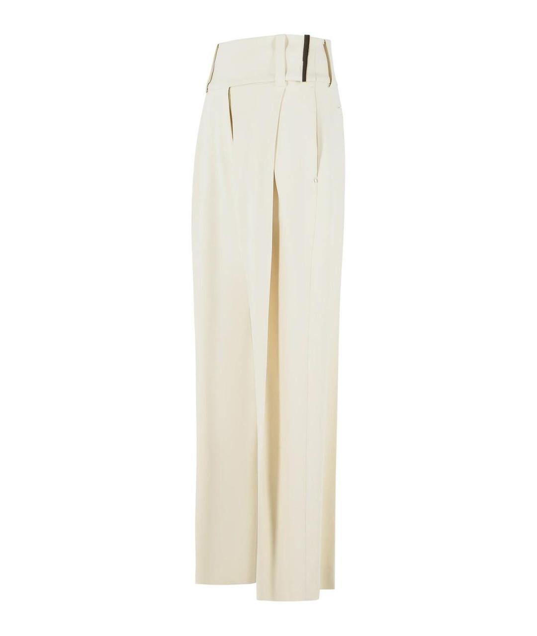SPORTMAX Белые прямые брюки, фото 3
