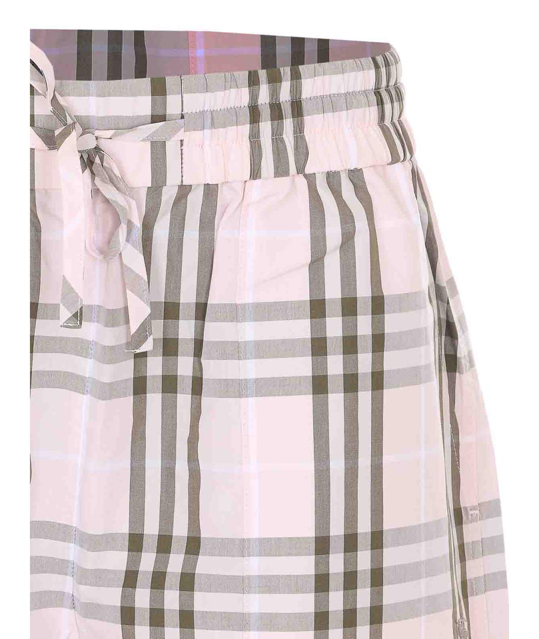 BURBERRY Бежевые полиэстеровые шорты, фото 4