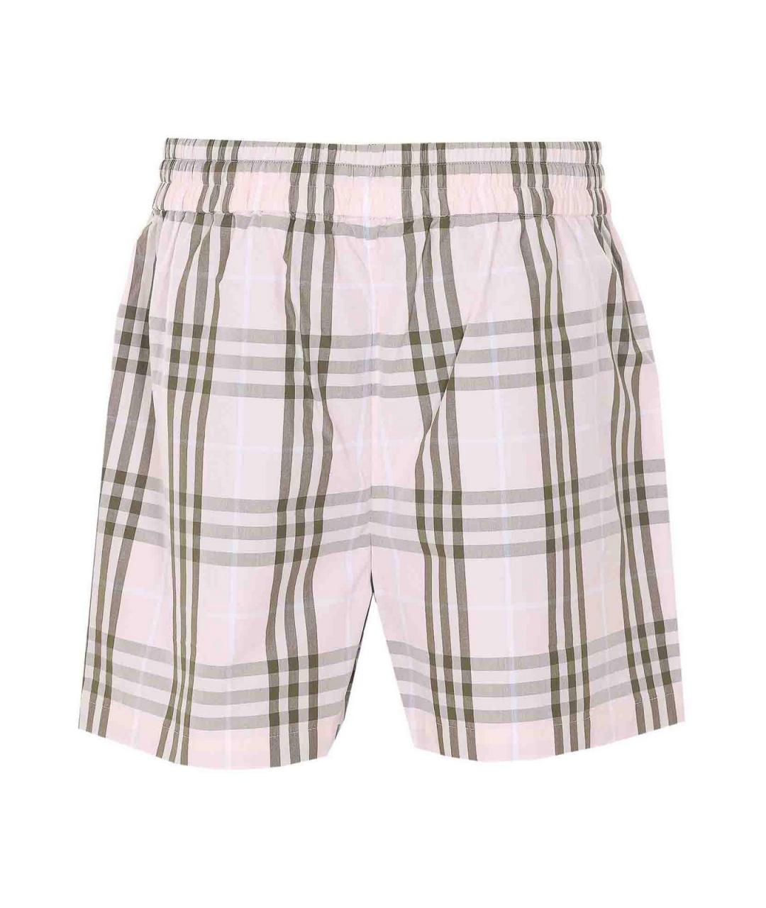 BURBERRY Бежевые полиэстеровые шорты, фото 2