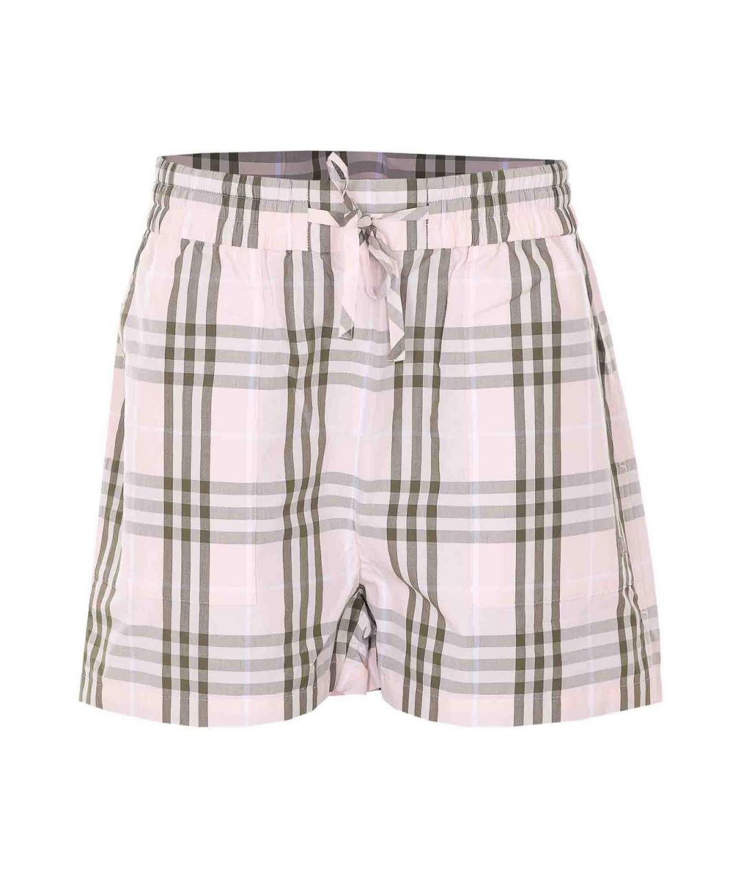 BURBERRY Бежевые полиэстеровые шорты, фото 1