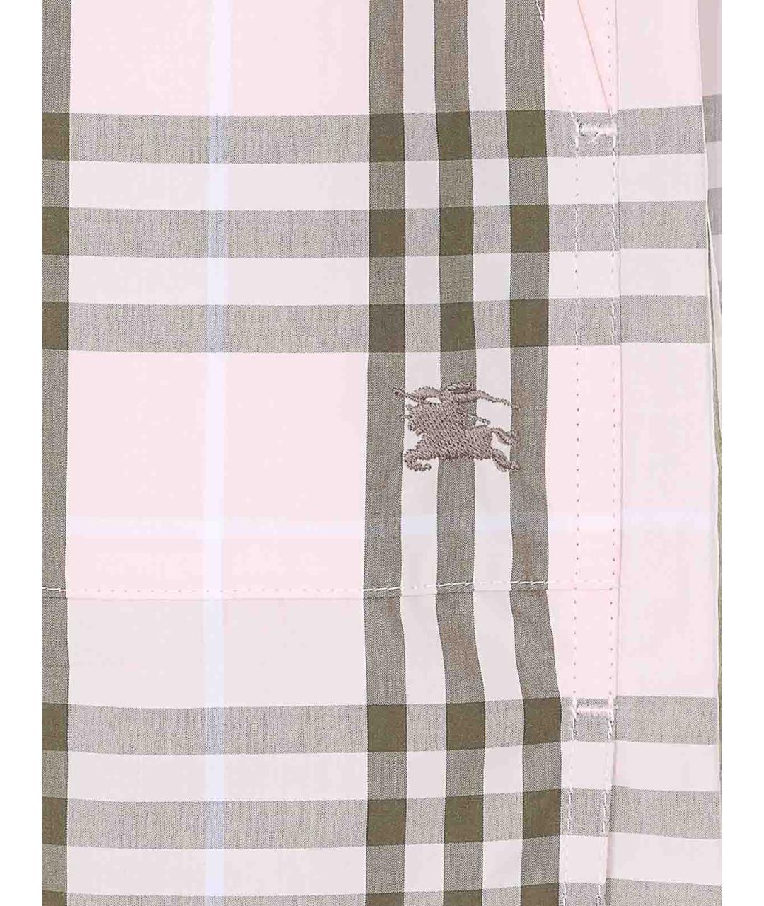 BURBERRY Бежевые полиэстеровые шорты, фото 3
