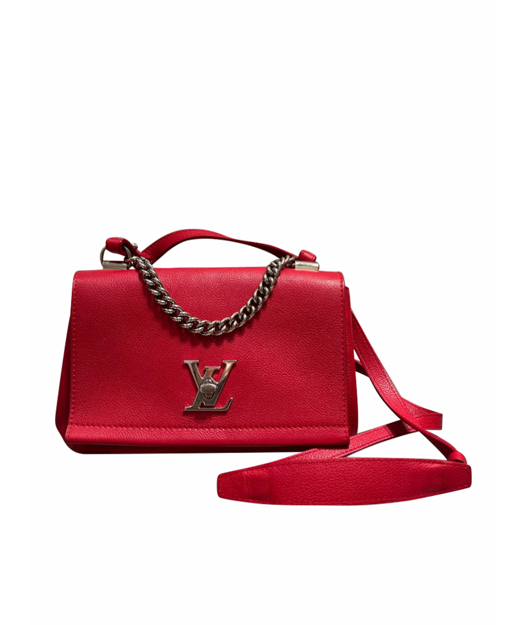 LOUIS VUITTON PRE-OWNED Красная кожаная сумка через плечо, фото 1