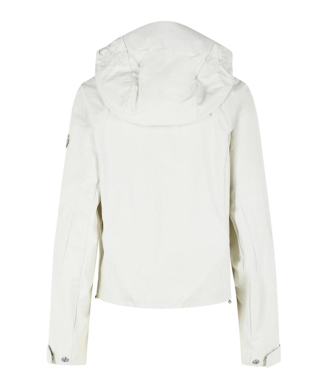 MONCLER Белая полиамидовая куртка, фото 2