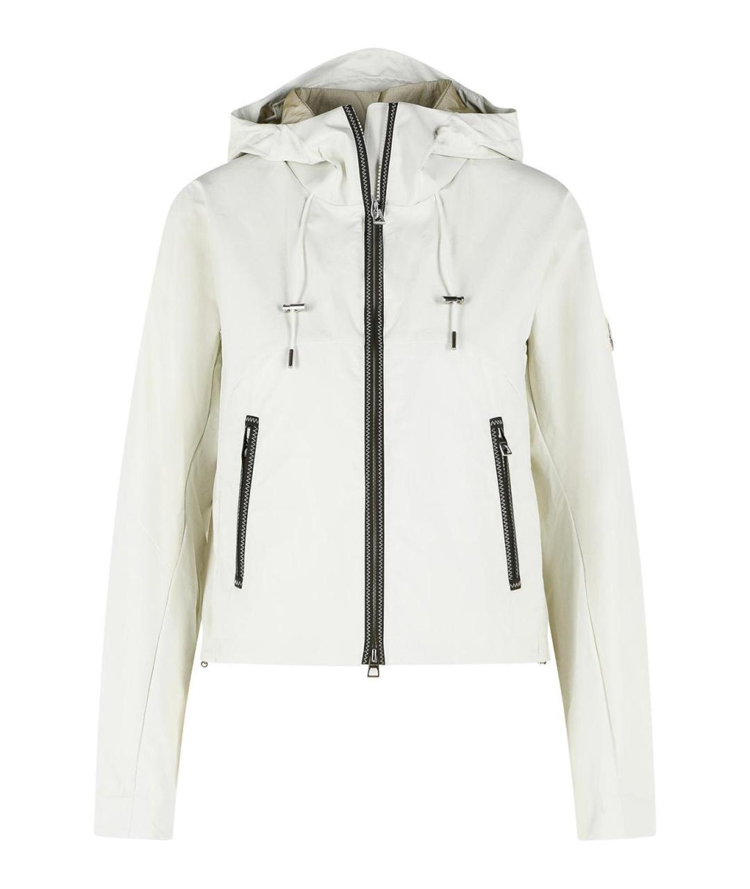 MONCLER Белая полиамидовая куртка, фото 1