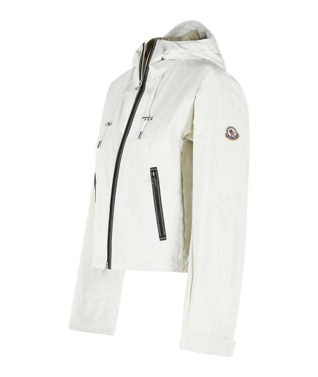 MONCLER Белая полиамидовая куртка, фото 3