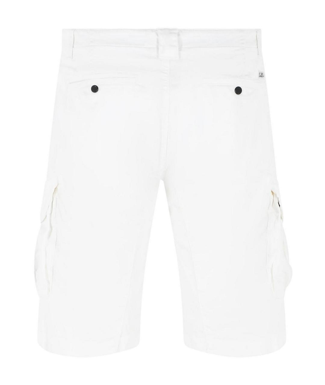CP COMPANY Белые хлопковые шорты, фото 2