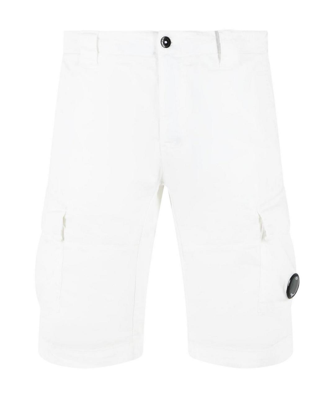 CP COMPANY Белые хлопковые шорты, фото 1