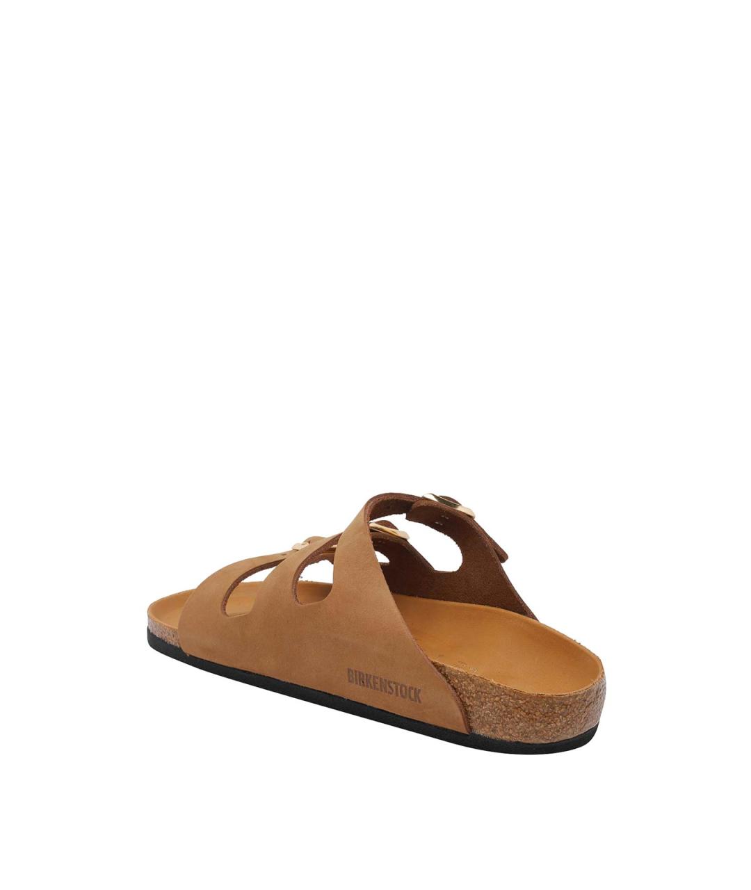 BIRKENSTOCK Коричневые кожаные шлепанцы, фото 3