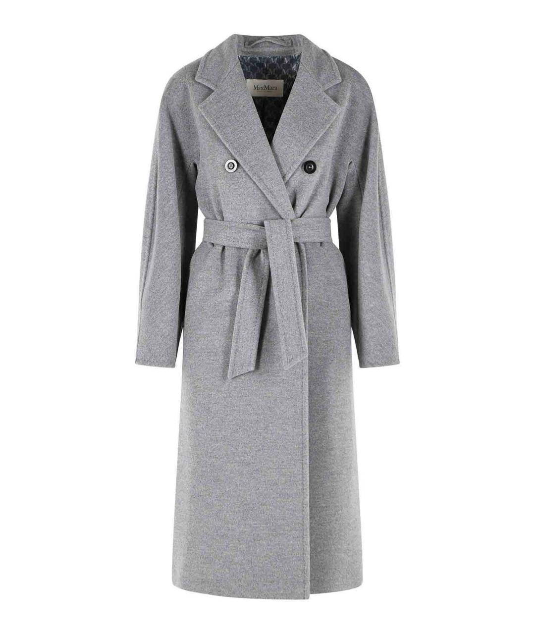 MAX MARA Серое шерстяное пальто, фото 1