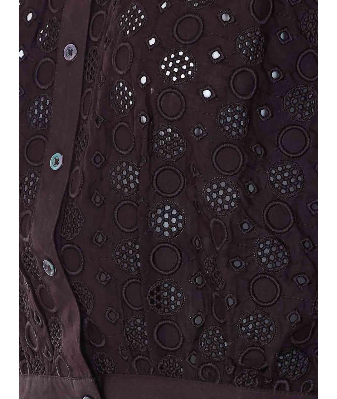 MULBERRY Коричневая хлопковая рубашка, фото 3