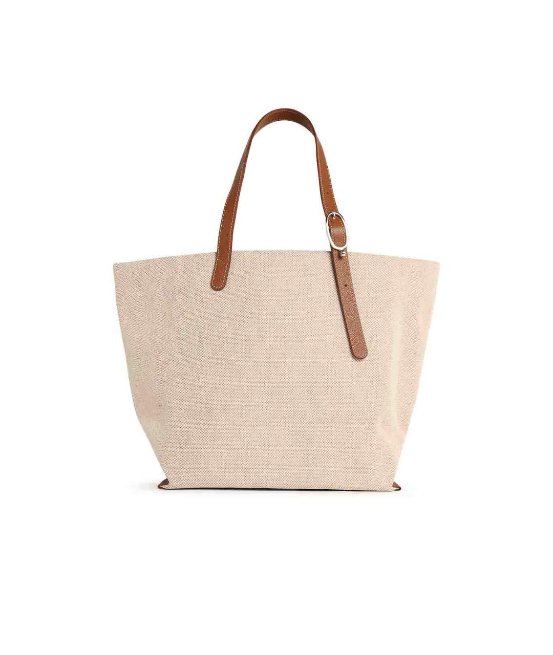 LONGCHAMP Коричневая тканевая сумка тоут, фото 3