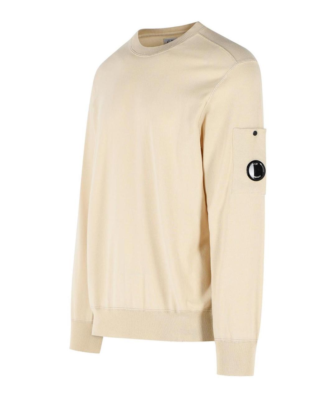 CP COMPANY Бежевый хлопковый джемпер / свитер, фото 3