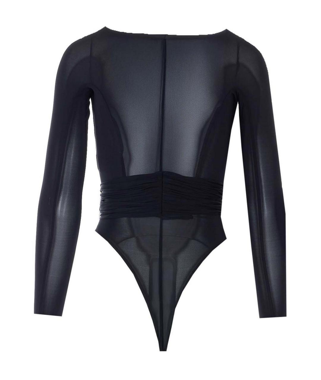 ELISABETTA FRANCHI Черное вискозное боди, фото 2