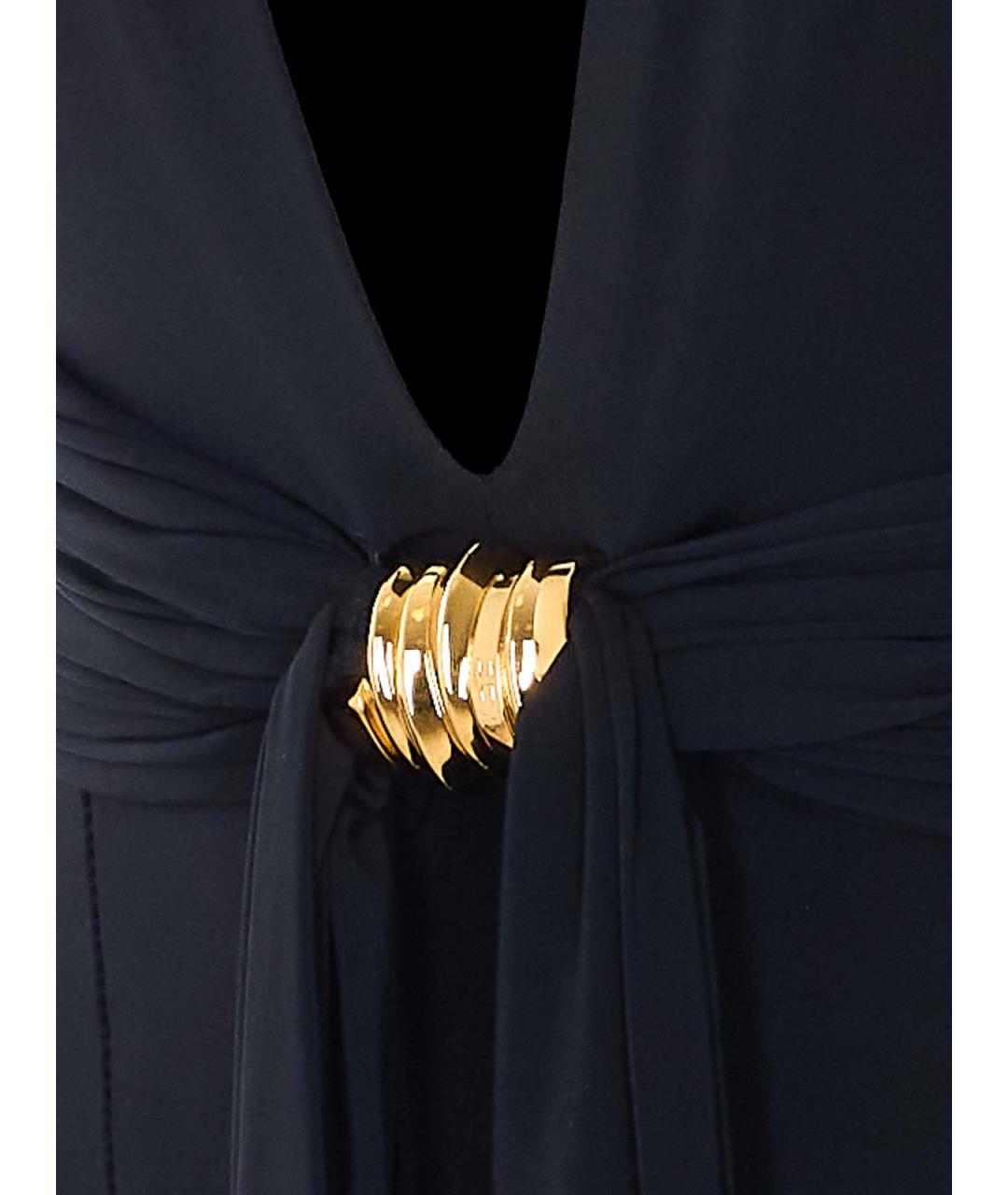 ELISABETTA FRANCHI Черное вискозное боди, фото 3