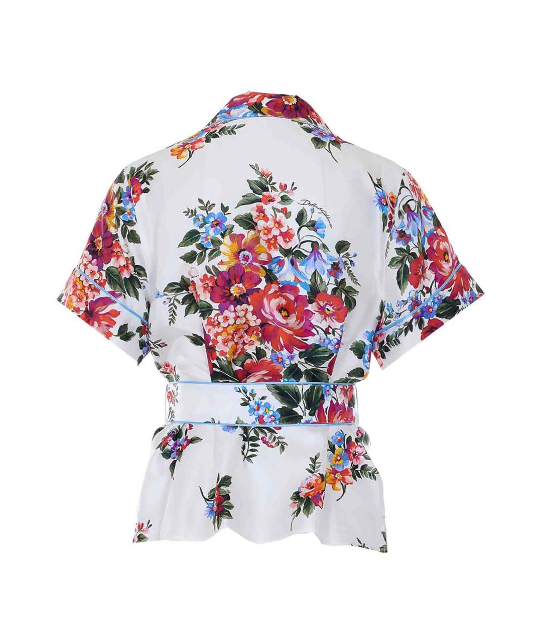 DOLCE&GABBANA Мульти шелковая рубашка, фото 2