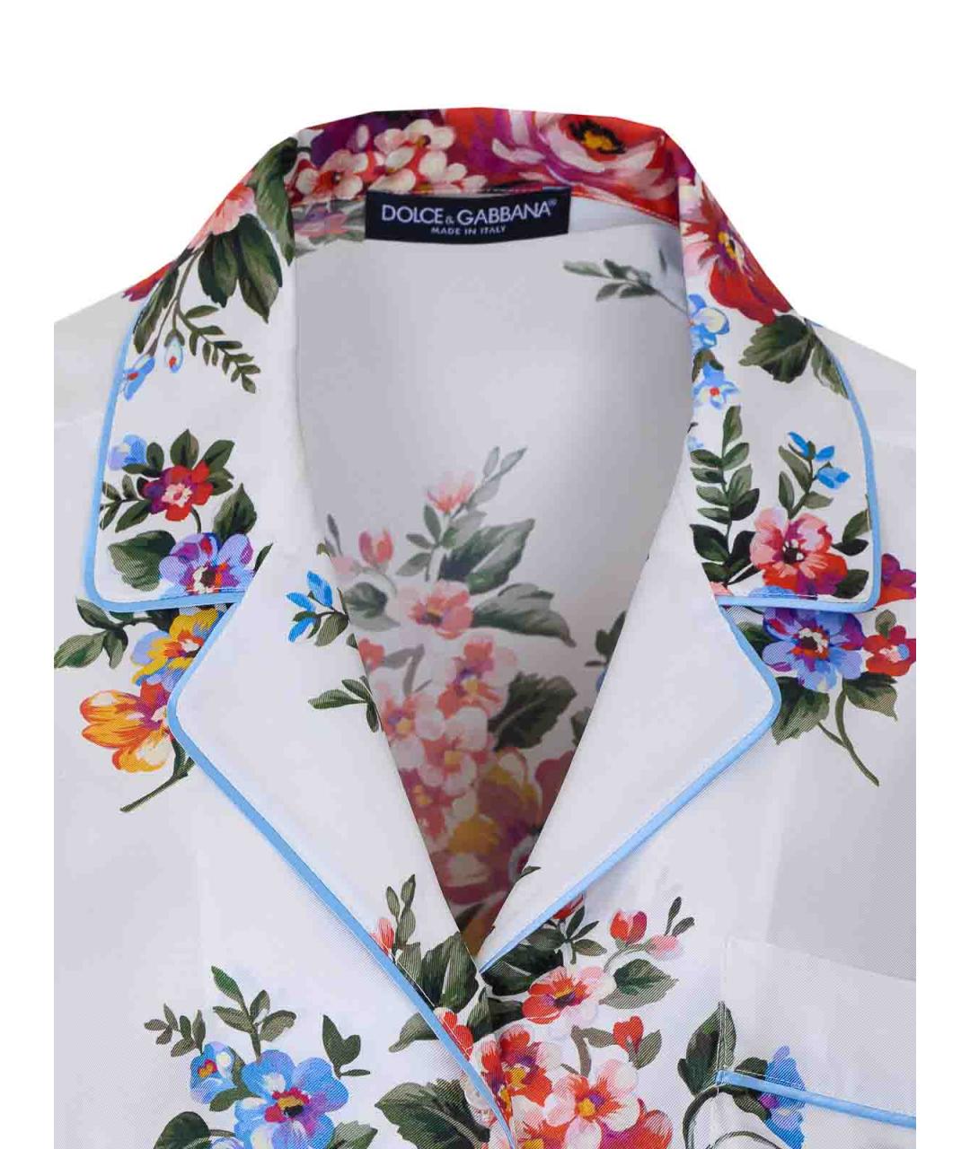 DOLCE&GABBANA Мульти шелковая рубашка, фото 4