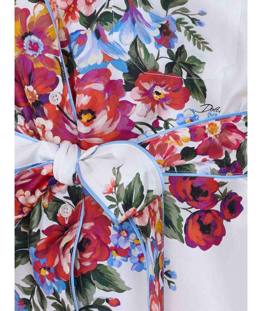 DOLCE&GABBANA Мульти шелковая рубашка, фото 3