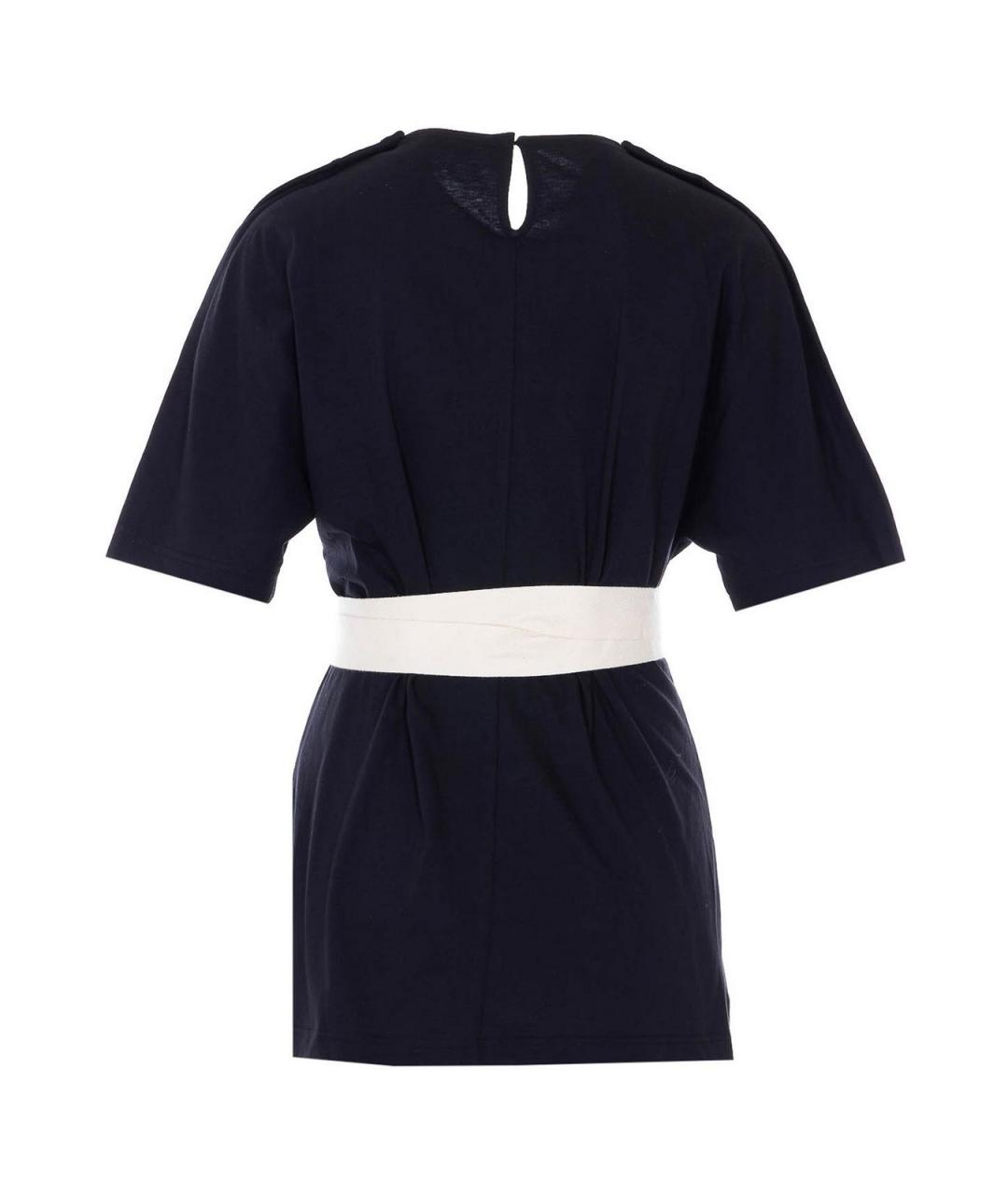 LANVIN Черная хлопковая футболка, фото 2