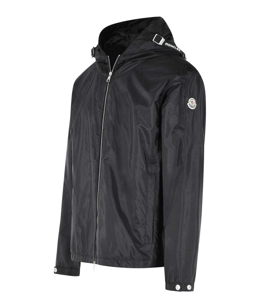 MONCLER Черная полиамидовая куртка, фото 3