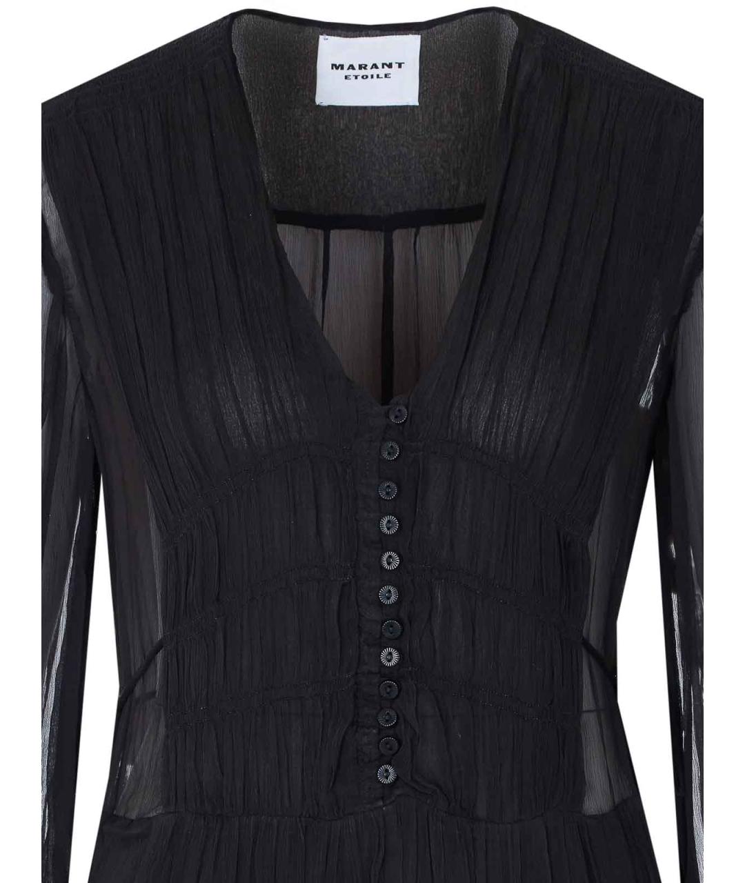 ISABEL MARANT Черное вискозное повседневное платье, фото 4