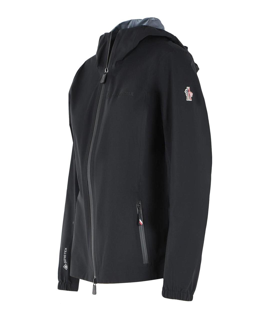 MONCLER Черная полиамидовая куртка, фото 3