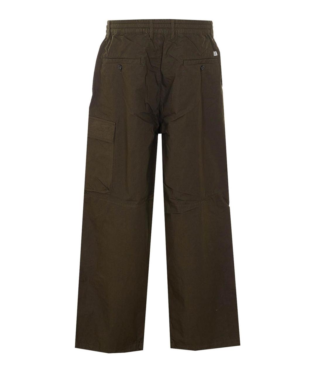 CP COMPANY Зеленые хлопковые повседневные брюки, фото 2
