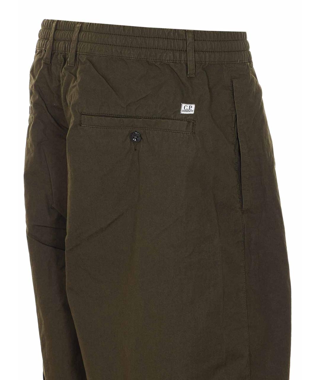 CP COMPANY Зеленые хлопковые повседневные брюки, фото 3
