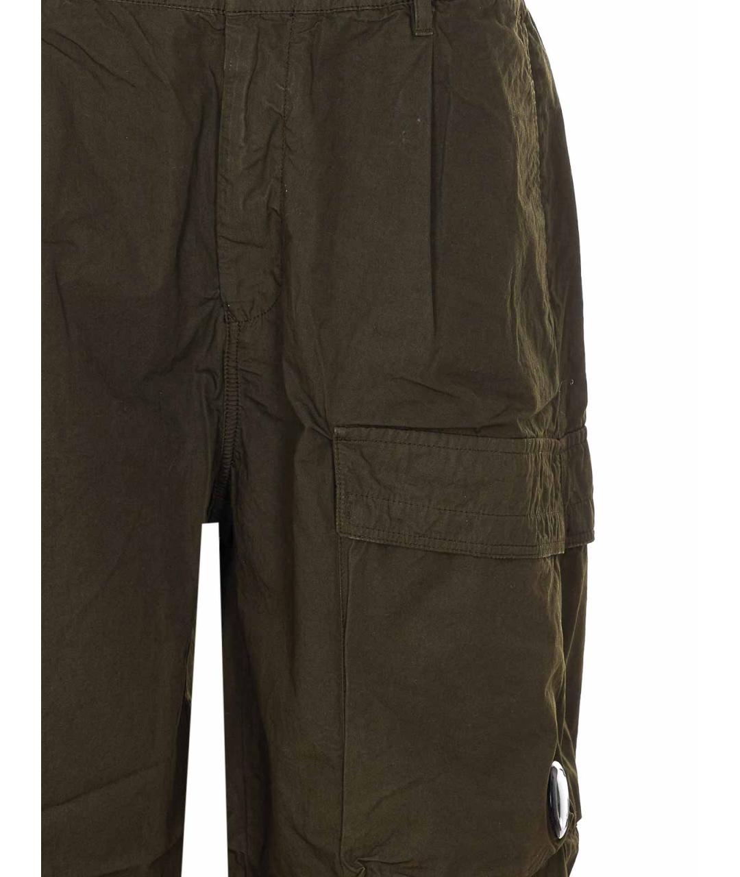 CP COMPANY Зеленые хлопковые повседневные брюки, фото 4