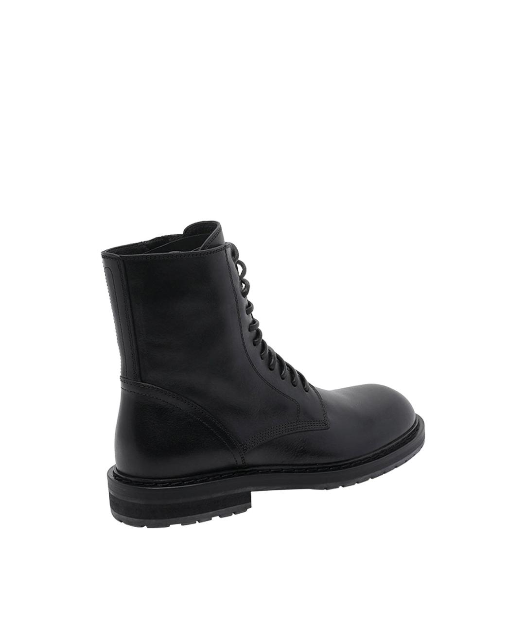 ANN DEMEULEMEESTER Черные кожаные низкие ботинки, фото 3