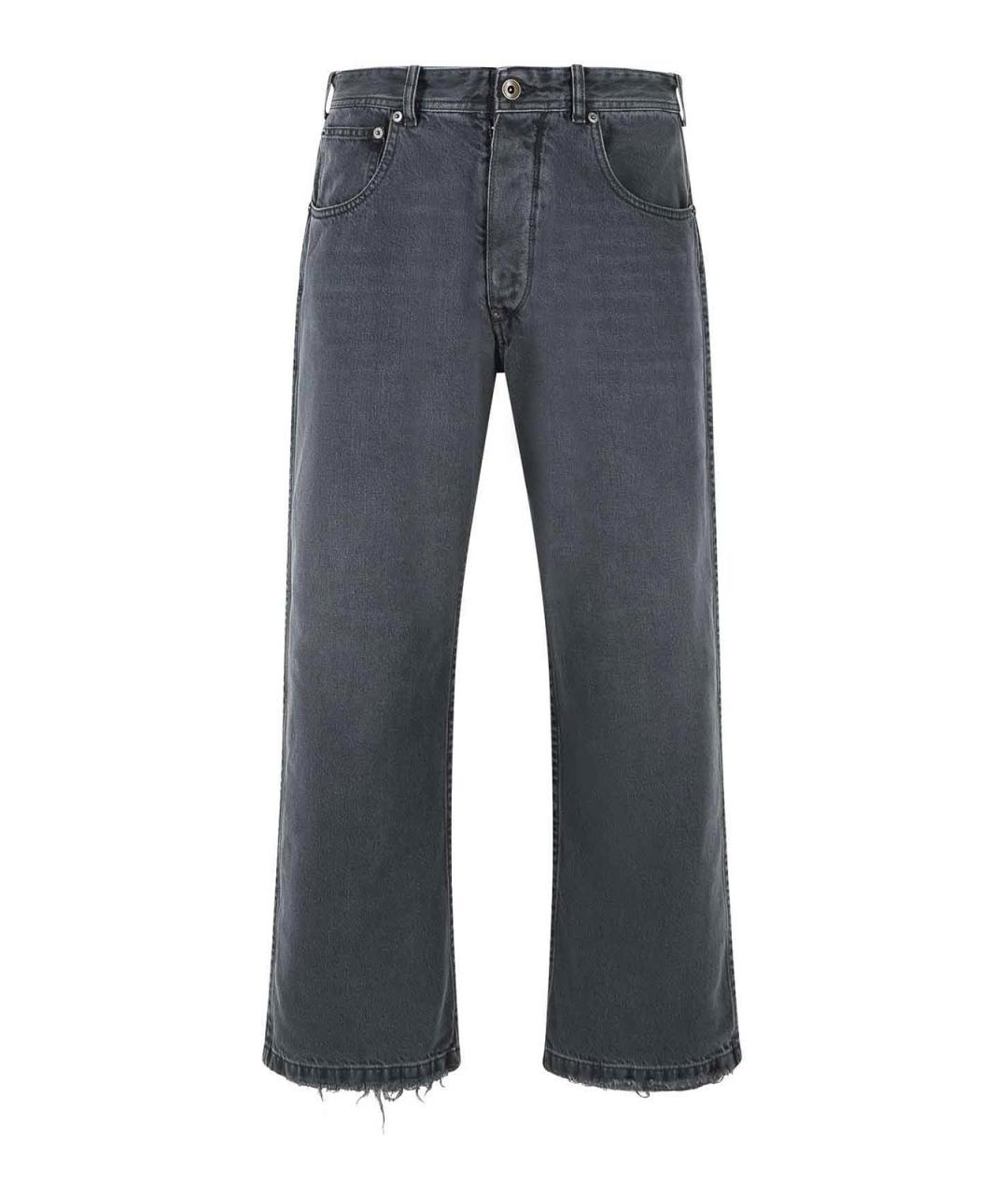 MAISON MARGIELA Черные хлопковые прямые джинсы, фото 1