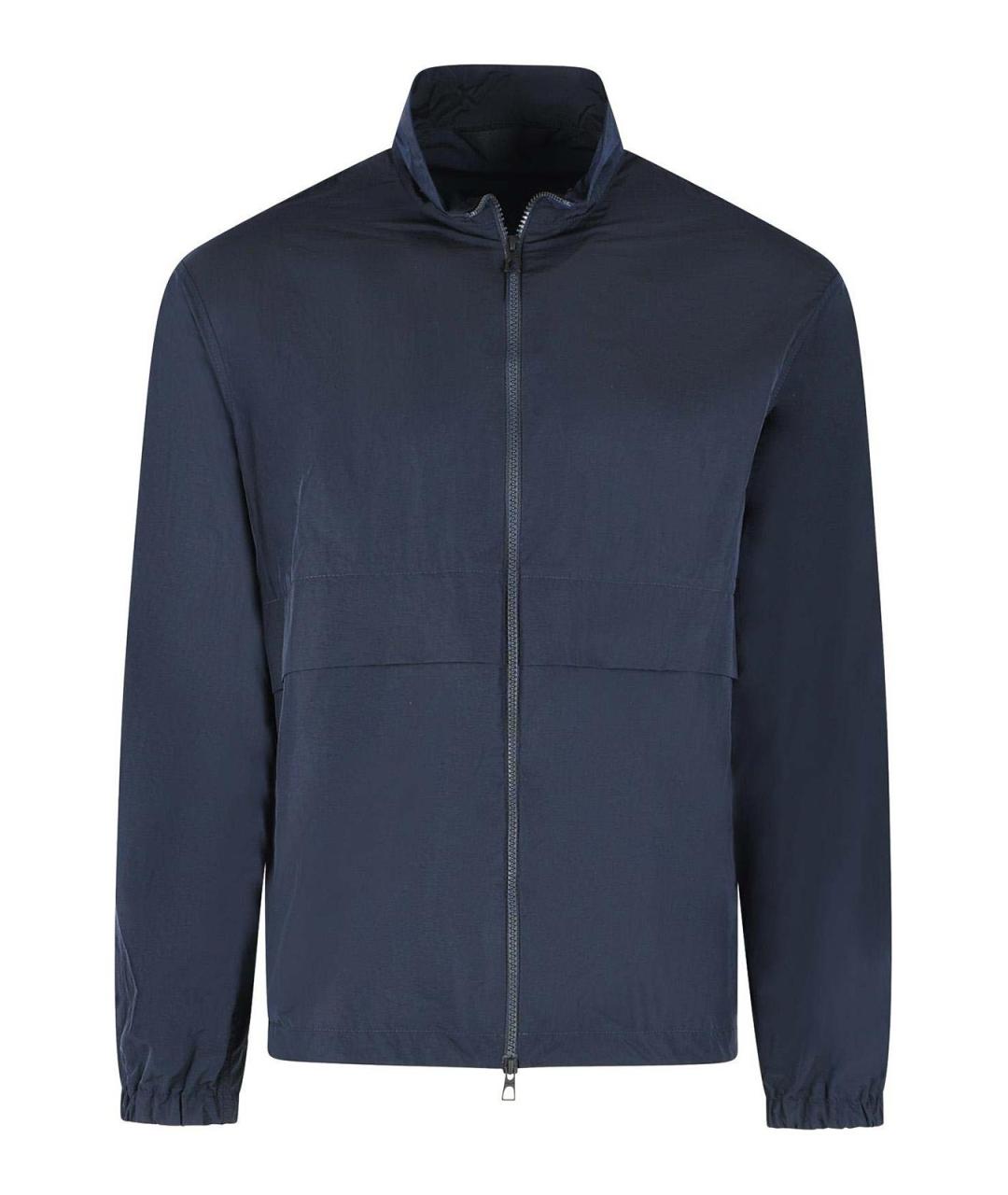 MONCLER Синяя полиамидовая куртка, фото 1