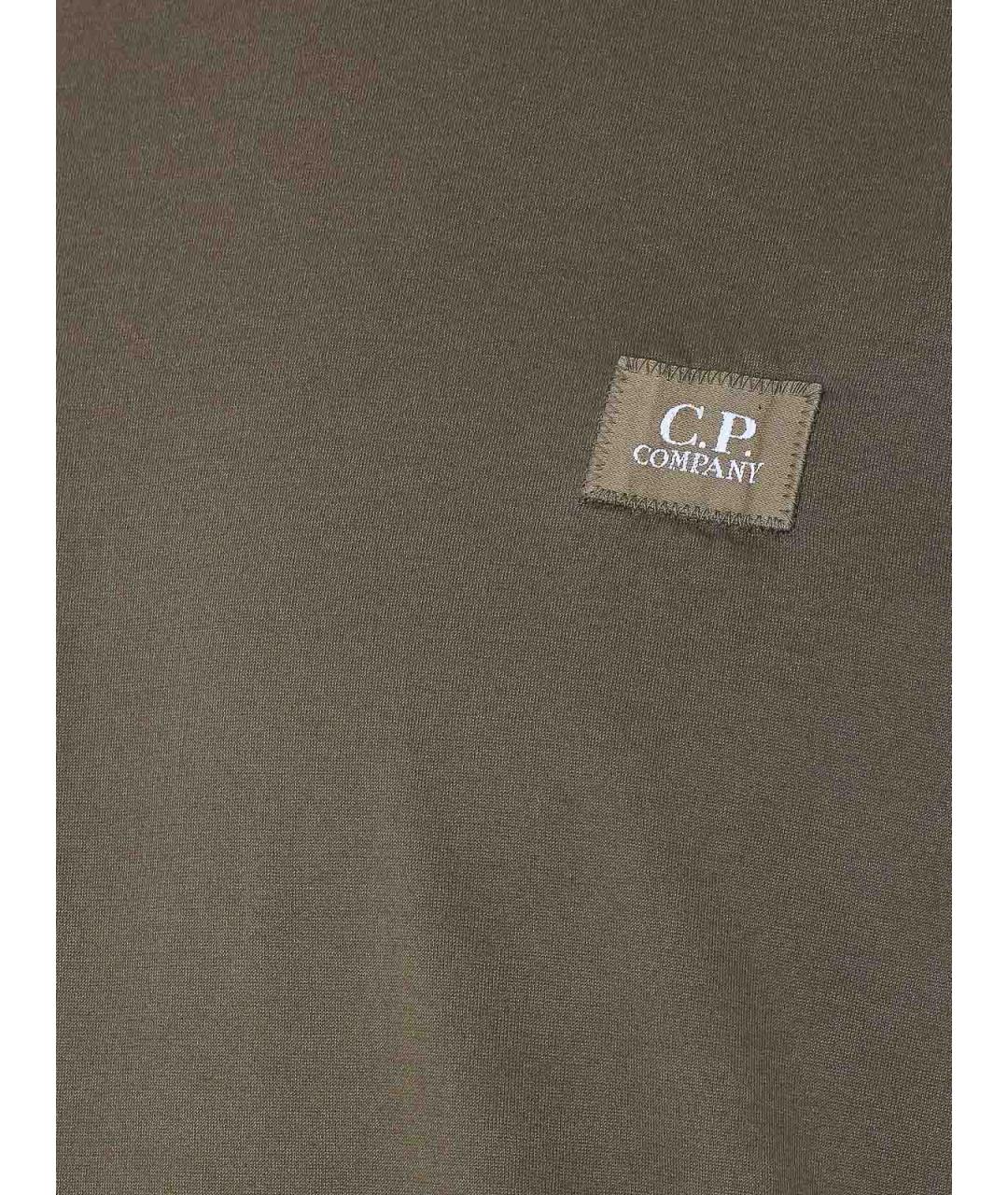 CP COMPANY Зеленая хлопковая футболка, фото 3